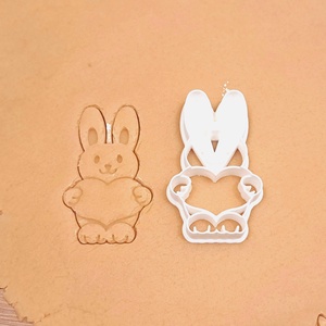 Szíves nyuszi - Húsvéti sütemény kiszúró forma, Otthon & Életmód, Konyhafelszerelés, tálalás, Sütés, főzés, Sütikiszúró, Mindenmás, Mézeskalácssütés, MESKA