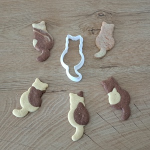 Cica sziluett kekszkiszúró - otthon & életmód - konyhafelszerelés, tálalás - sütés, főzés - sütikiszúró - Meska.hu