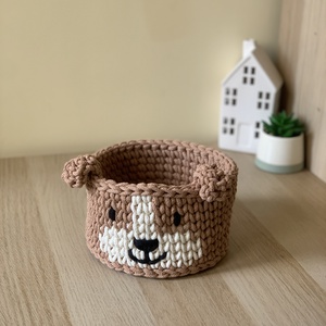 Kutyusos kosár - otthon & életmód - tárolás & rendszerezés - tárolókosár - Meska.hu