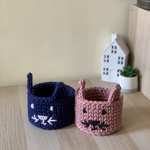 Cicás kosár - otthon & életmód - tárolás & rendszerezés - tárolókosár - Meska.hu