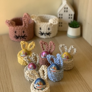 Húsvéti tojástartó, Ünnepi díszek, dekorációk, Húsvéti díszek és dekorációk, Húsvéti tojástartó, Horgolás, MESKA