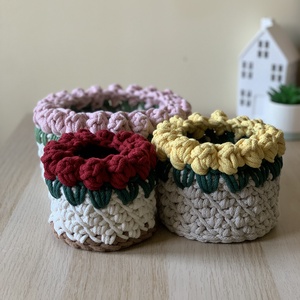 Vir�gos kosár - otthon & életmód - tárolás & rendszerezés - tárolókosár - Meska.hu