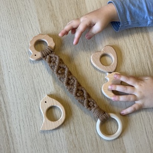 Fa figurás rágóka - �karikás - baba - mama - baba játékok - rágóka - Meska.hu