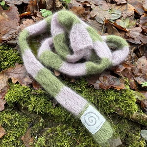 csíkos vékony mohair sál - ruha & divat - sál, sapka, kendő - sál - Meska.hu