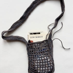 horgolt kis táska, telefontartó, Táska & Tok, Pénztárca & Más tok, Telefontok, Horgolás, MESKA