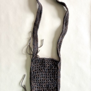 horgolt kis táska, telefontartó - táska & tok - pénztárca & más tok - telefontok - Meska.hu