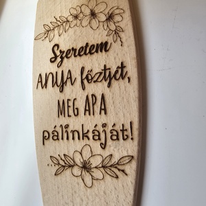 Gravírozott fakanál - Anyának és Apának , Otthon & Életmód, Dekoráció, Dísztárgy, Gravírozás, pirográfia, MESKA