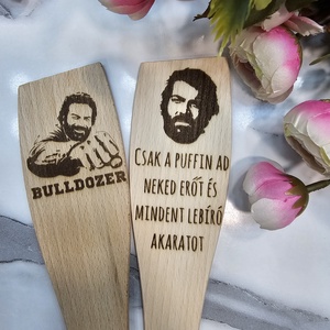 Bud Spencer fakanál , Otthon & Életmód, Dekoráció, Dísztárgy, Gravírozás, pirográfia, MESKA