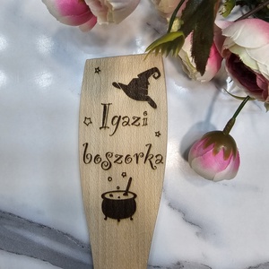 Boszorkányos fakanál , Otthon & Életmód, Dekoráció, Dísztárgy, Gravírozás, pirográfia, MESKA