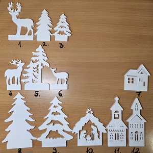 Variálható kerámia gipsz gyertyatartó  - karácsony - karácsonyi lakásdekoráció - karácsonyi fénydekoráció - Meska.hu