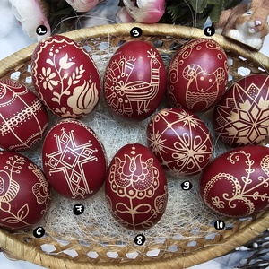 Hagyományos húsvéti hímestojás, Otthon & Életmód, Dekoráció, Fali és függő dekoráció, Függődísz, Tojásfestés, MESKA