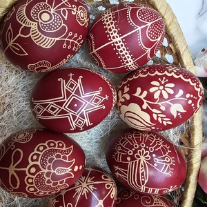 Hagyományos húsvéti hímestojás - otthon & életmód - dekoráció - fali és függő dekoráció - függődísz - Meska.hu