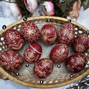 Hagyományos hímestojás, Otthon & Életmód, Dekoráció, Fali és függő dekoráció, Függődísz, Tojásfestés, MESKA