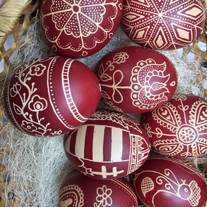 Hagyományos húsvéti hímestojás - ünnepi díszek, dekorációk - húsvéti díszek és dekorációk - húsvéti tojás, hímestojás - Meska.hu