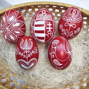 Hagyományos húsvéti hímestojás kacsatojásból - Meska.hu