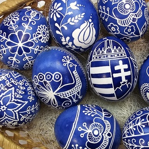 Hagyományos húsvéti hímestojás - ünnepi díszek, dekorációk - húsvéti díszek és dekorációk - húsvéti tojás, hímestojás - Meska.hu