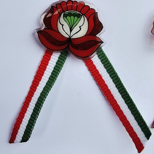 Kalocsai virágos kokárda  - Meska.hu