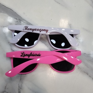 Lánybúcsús napszemüveg kiegészítő - esküvő - lánybúcsú - Meska.hu