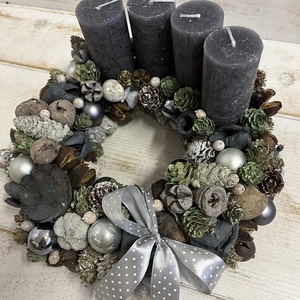 E167 Adventi koszorú - karácsony - adventi díszek - adventi koszorú - Meska.hu