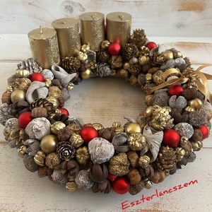 E174 Adventi koszorú - karácsony - adventi díszek - adventi koszorú - Meska.hu
