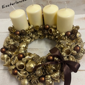 E177 Adventi koszorú - karácsony - adventi díszek - adventi koszorú - Meska.hu