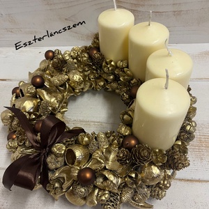E177 Adventi koszorú - karácsony - adventi díszek - adventi koszorú - Meska.hu