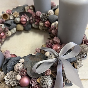 Adventi koszorú E/2 - karácsony - adventi díszek - adventi koszorú - Meska.hu