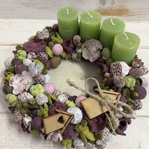 Adventi koszorú E/3, Karácsony, Adventi díszek, Adventi koszorú, , MESKA