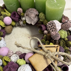 Adventi koszorú E/3 - karácsony - adventi díszek - adventi koszorú - Meska.hu