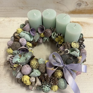 Adventi koszorú E/0, Karácsony, Adventi díszek, Adventi koszorú, , MESKA