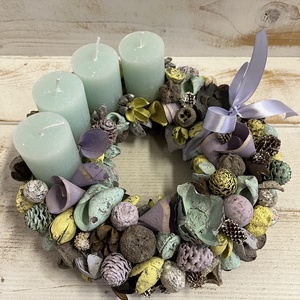 Adventi koszorú E/0 - karácsony - adventi díszek - adventi koszorú - Meska.hu