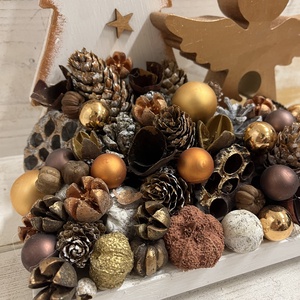 Karácsonyi asztaldísz E/5 - karácsony - adventi díszek - adventi asztaldísz - Meska.hu