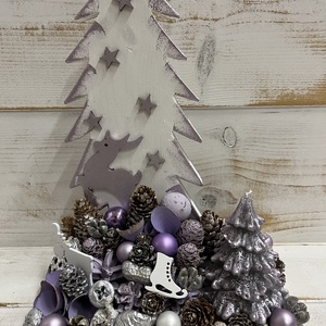 Karácsonyi asztaldísz E/8, Karácsony, Adventi díszek, Adventi asztaldísz, , MESKA