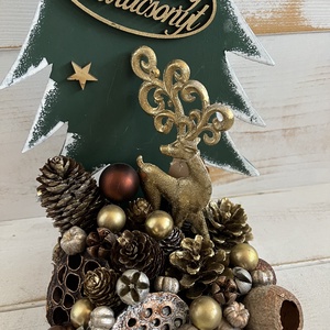 Karácsonyi asztaldísz E/11 - karácsony - adventi díszek - adventi asztaldísz - Meska.hu