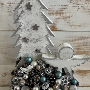 Karácsonyi asztaldísz E/17, Karácsony, Adventi díszek, Adventi asztaldísz, Mindenmás, MESKA