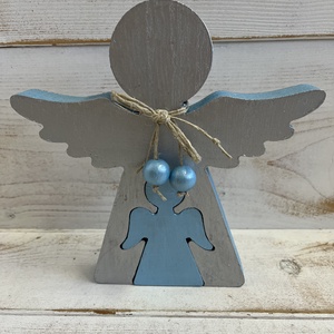 Fa angyalka E/32, Karácsony, Adventi díszek, Adventi asztaldísz, Mindenmás, MESKA