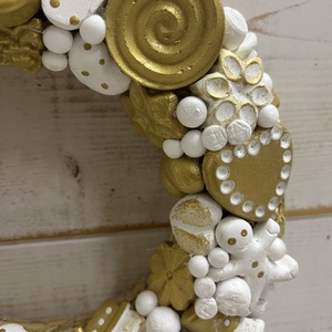 Karácsonyi fali és ajtó koszorú E52 - karácsony - adventi díszek - adventi ajtódísz - Meska.hu