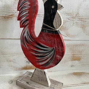 Fa kakas E/53 - otthon & életmód - dekoráció - kép & falikép - fából készült kép - Meska.hu