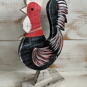 Fa kakas E/64 - otthon & életmód - dekoráció - kép & falikép - fából készült kép - Meska.hu