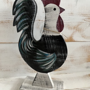 Fa kakas E/63, Otthon & Életmód, Dekoráció, Kép & Falikép, Fából készült kép, Mindenmás, MESKA