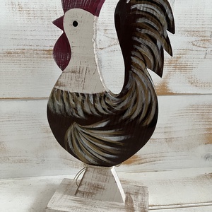 Fa kakas E/65 - otthon & életmód - dekoráció - kép & falikép - fából készült kép - Meska.hu