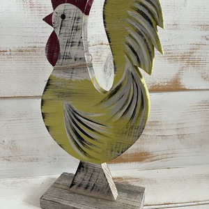 Fa kakas E/66 - otthon & életmód - dekoráció - kép & falikép - fából készült kép - Meska.hu