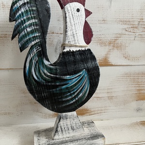 Fa kakas E/67 - otthon & életmód - dekoráció - kép & falikép - fából készült kép - Meska.hu