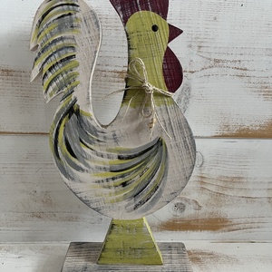 Fa kakas E/68, Otthon & Életmód, Dekoráció, Kép & Falikép, Fából készült kép, Mindenmás, MESKA