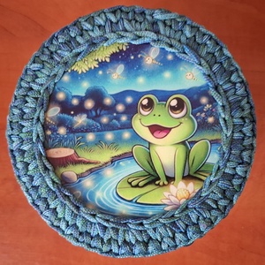 Békás tárolódoboz, Otthon & Életmód, Tárolás & Rendszerezés, Tárolókosár, Horgolás, MESKA