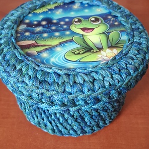 Békás tárolódoboz - otthon & életmód - tárolás & rendszerezés - tárolókosár - Meska.hu