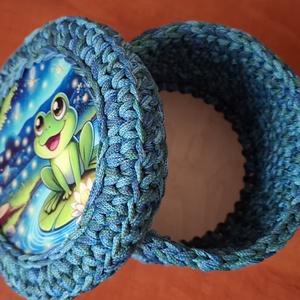 Békás tárolódoboz - otthon & életmód - tárolás & rendszerezés - tárolókosár - Meska.hu