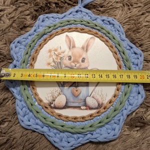 Nyuszis ajtódísz - otthon & életmód - dekoráció - ajtó- és ablak dekoráció - ablakdísz - Meska.hu