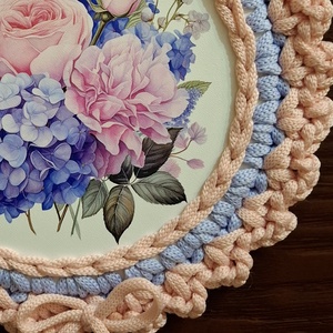 Virágos kopogtató - otthon & életmód - dekoráció - ajtó- és ablak dekoráció - ablakmatrica - Meska.hu