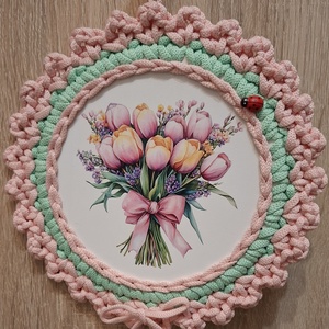 Tulipános ajtódísz - Meska.hu